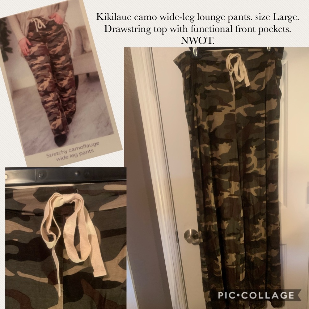 Kikilarue Camo Lounge Pants, NWOT